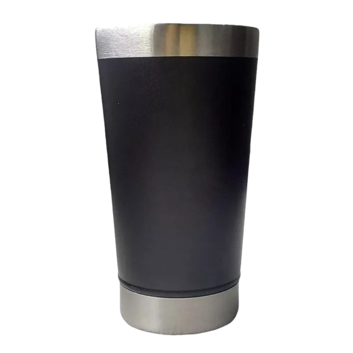 Vaso Cervecero Con Tapa Chill On Negro X 470Ml