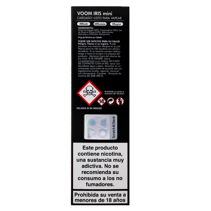 Voom Iris Vape Mix Berry 600 Puff