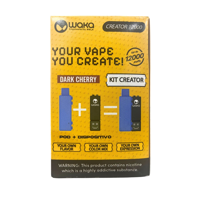Kit Vape Creator Waka Dispositivo + Dark Cherry Amarket Kit Vape Creator Waka Dispositivo + Dark Cherry Amarket
