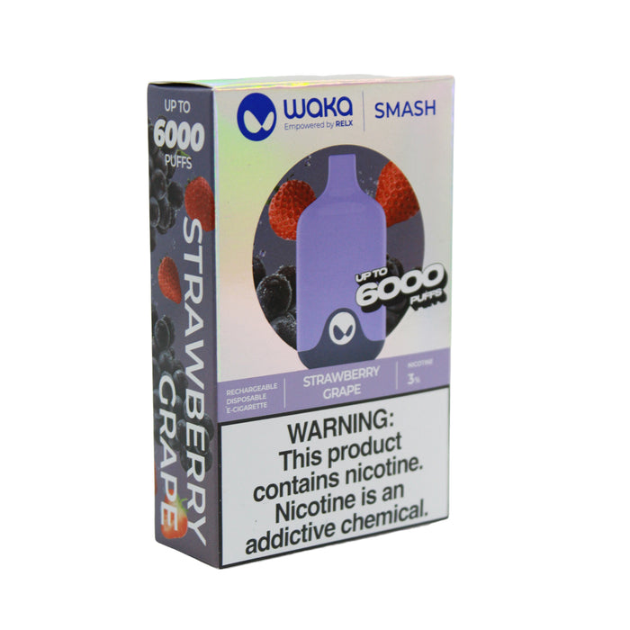 Waka Smash Strawberry Grape Vape 6000 Puffs