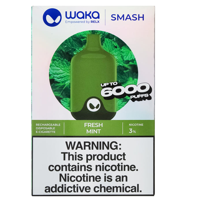 Waka Smash Fresh Mint 6000 Puffs