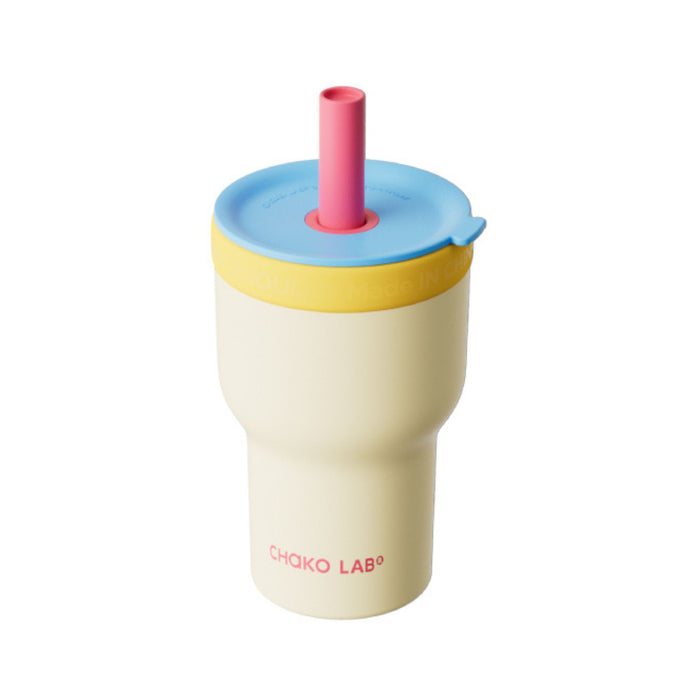 Chako Lab Vaso Termico X 600Ml Amarillo C/Azul