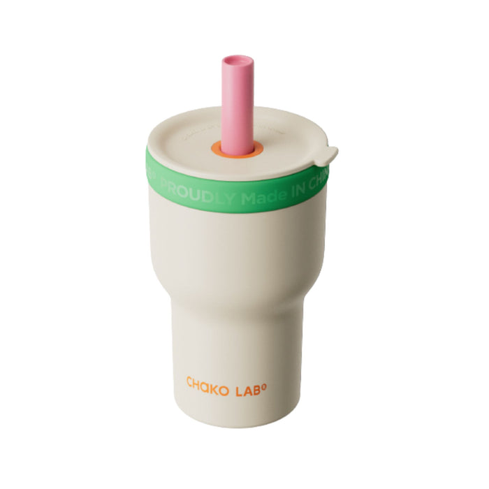 Chako Lab Vaso Termico X 600Ml Blanco C/Verde