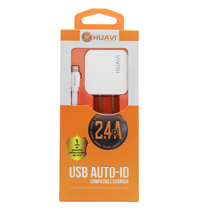 Huavi C-221 Iphone Cargador De Pared 2.4A