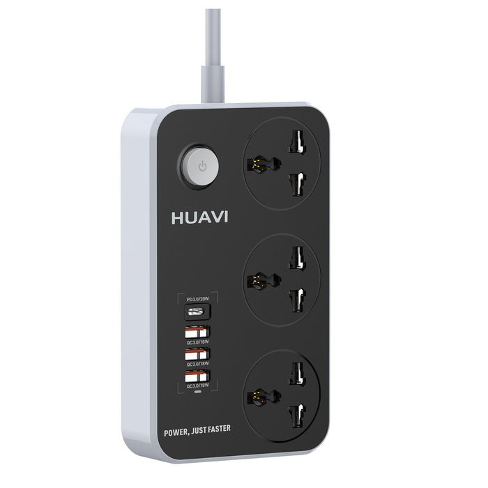 Huavi R-88 Regleta Multitoma Con Puerto Usb