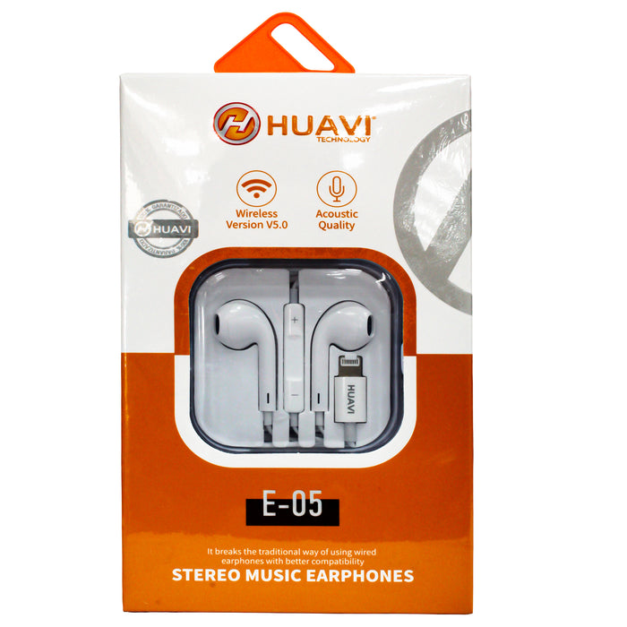Huavi E-05 Audifono Iphone Color Blanco