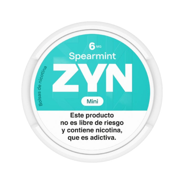 Bolsas De Nicotina Zyn Spearmint Mini X 6Mg