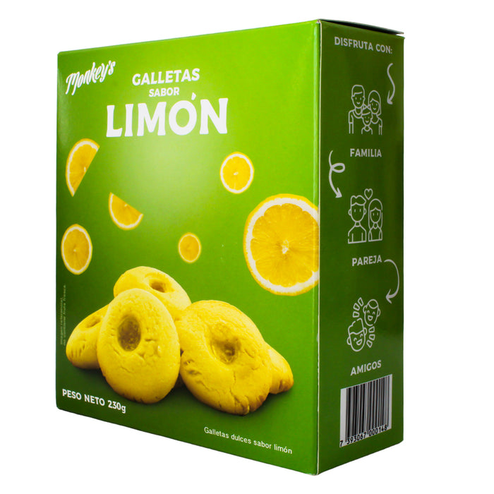 Monkeys Galletas Dulces Sabor Limon X 230G