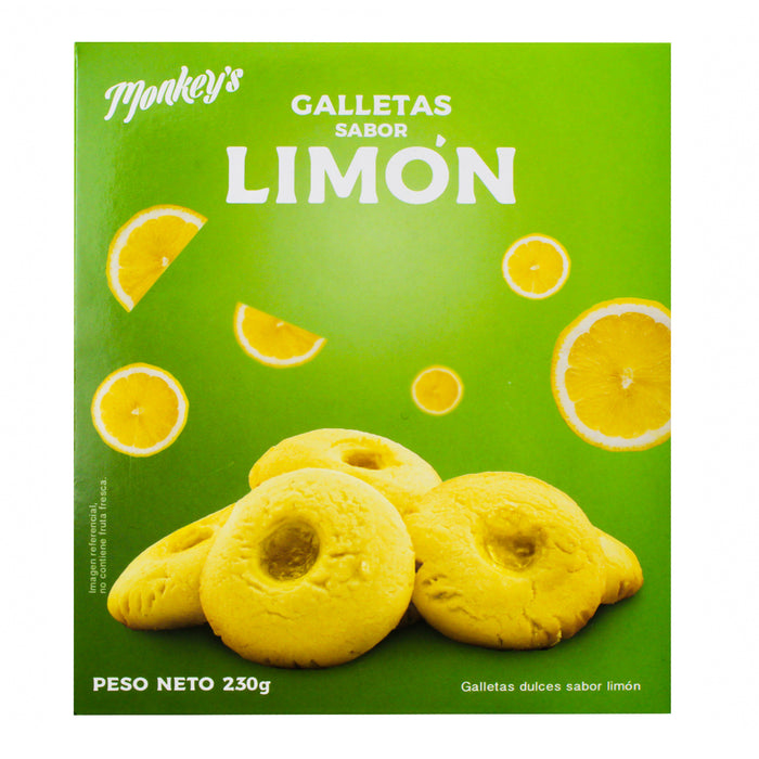 Monkeys Galletas Dulces Sabor Limon X 230G