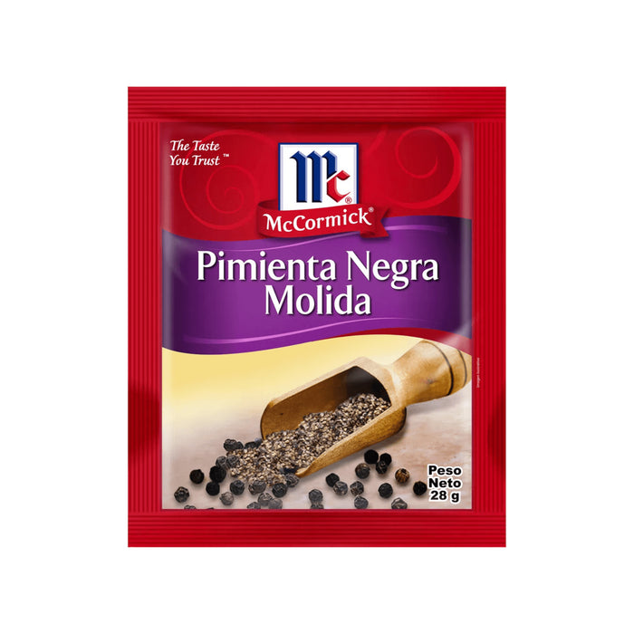 Mccormick Pimienta Negra Molida X 28 Gr