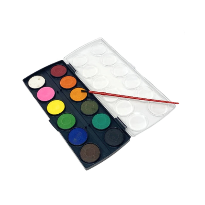 Merletto Acuarela 12 Colores Y Pincel Gratis
