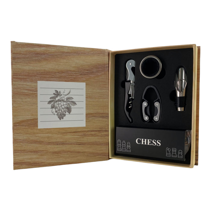 Caja Ajedrez Concepts Life Accesorios Para Vino 5 Piezas 20.8X16x4cm