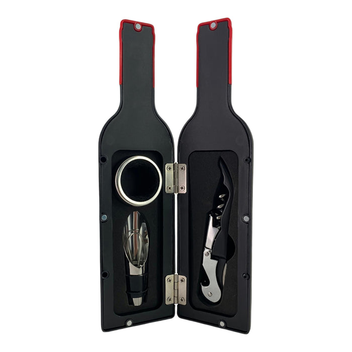 Set Botella Roja Concepts Life Accesorios Para Vino X 3 Piezas