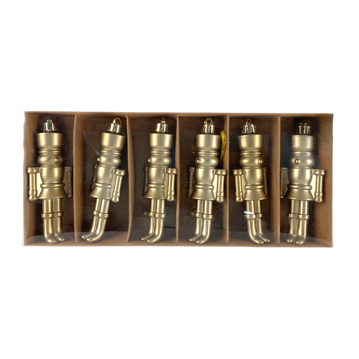 Colgante Santini Casca Nuez Gold Para Árbol Set 6 Piezas 26X2.6X11.3Cm