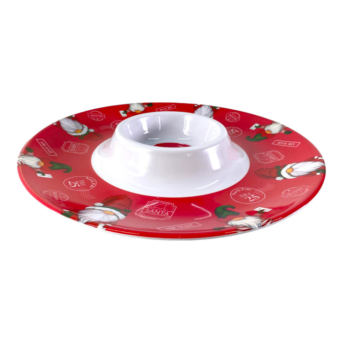 Plato Santini Para Picadas Xmas Red X 33Cm