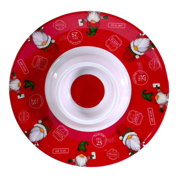 Plato Santini Para Picadas Xmas Red X 33Cm