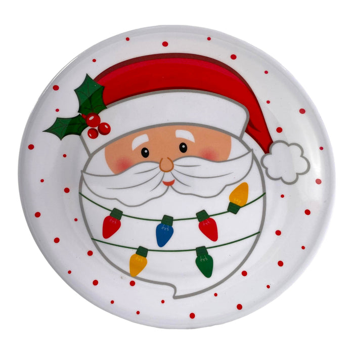 Plato Santini Para Picadas Xmas Blanco Santa X 33Cm