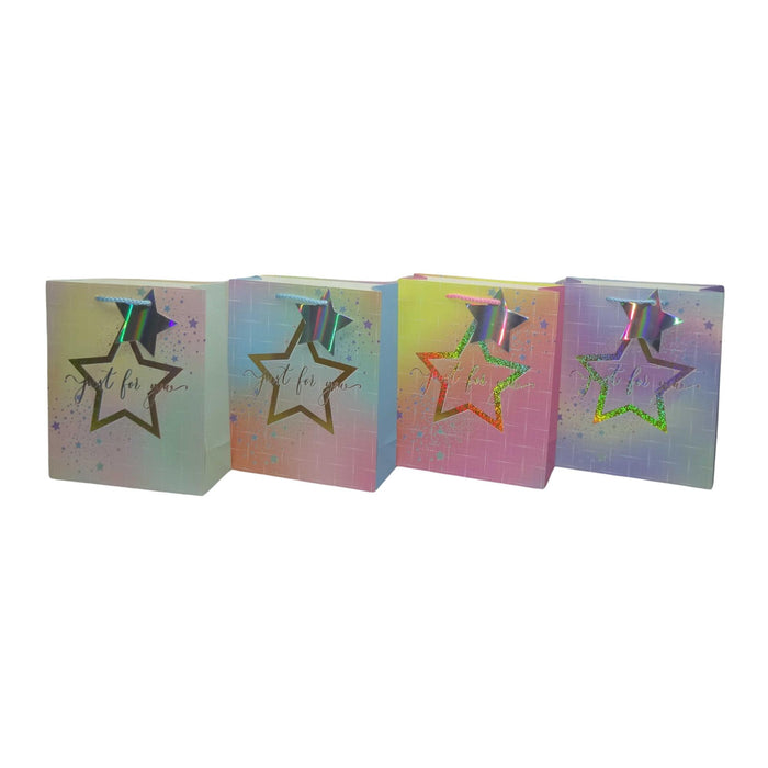 Bolsa De Regalo Merletto Estrella Glitter Tamaño S