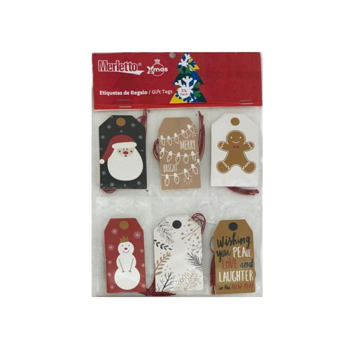 Etiquetas De Regalo Santini X 24 Unidades