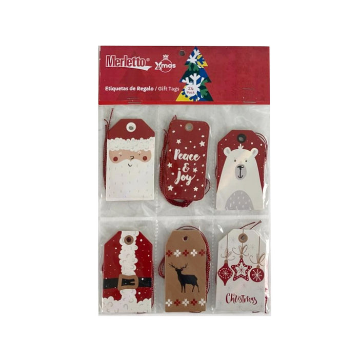 Etiquetas De Regalo Santini X 24 Unidades