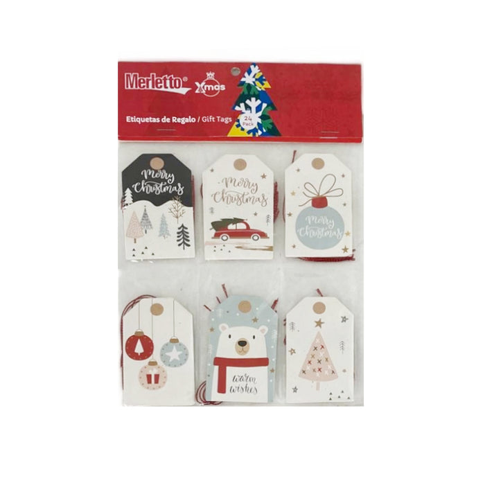 Etiquetas De Regalo Santini X 24 Unidades