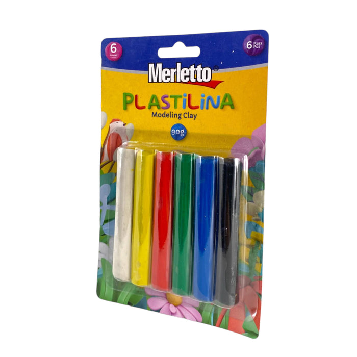 Plastilina Merletto Regular X 6 Unidades