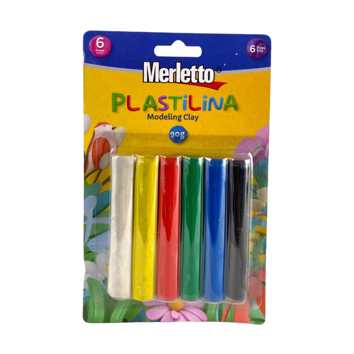 Plastilina Merletto Regular X 6 Unidades