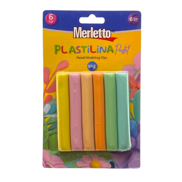 Plastilina Merletto Pastel X 6 Unidades