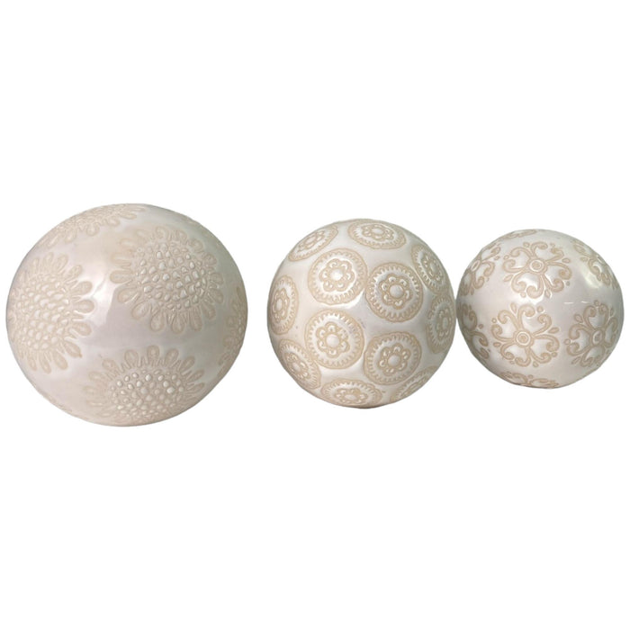 Concepts Life Esfera Decor Naturally Boho 8X8x8cm Marfil