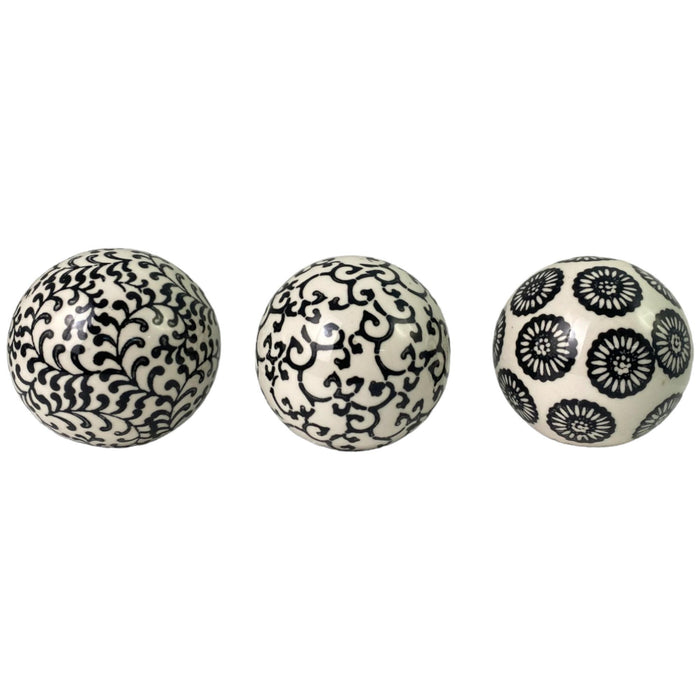 Esfera Decorativa Concepts Life Naturally Boho Negro 8X8x8cm