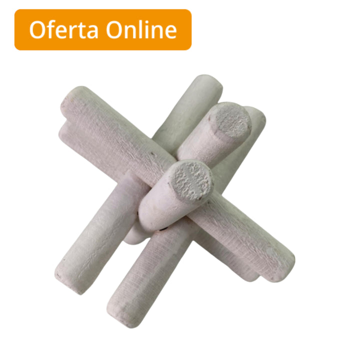 Adorno Decorativo Concepts Life Maderas Cruzadas Blancas 13X13x13cm