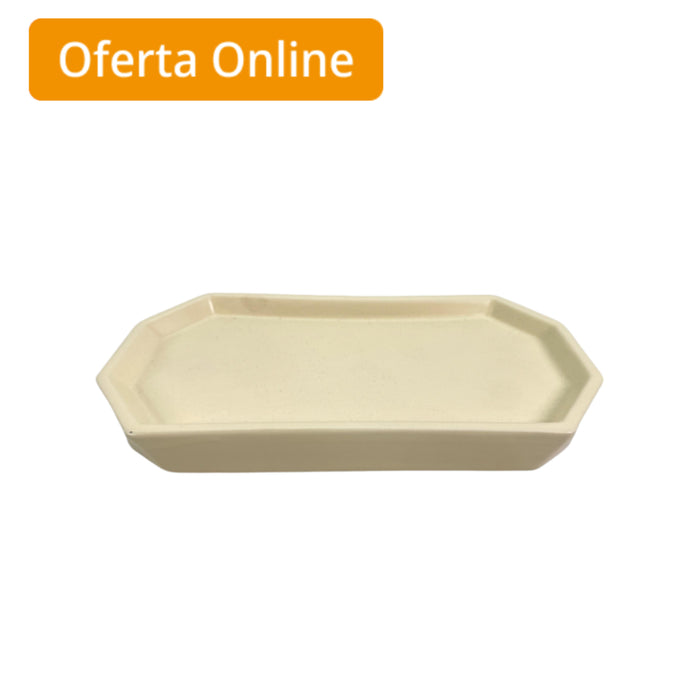 Bandeja Decorativa Concepts Life Marfil 25.5X14x3cm