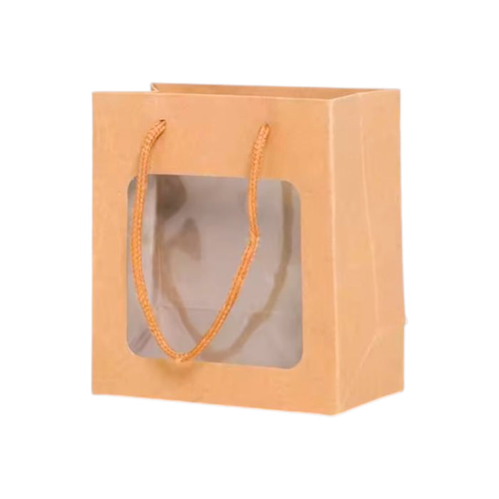 Bolsa De Regalo Merletto Kraft Candy Ventana Cuadrada