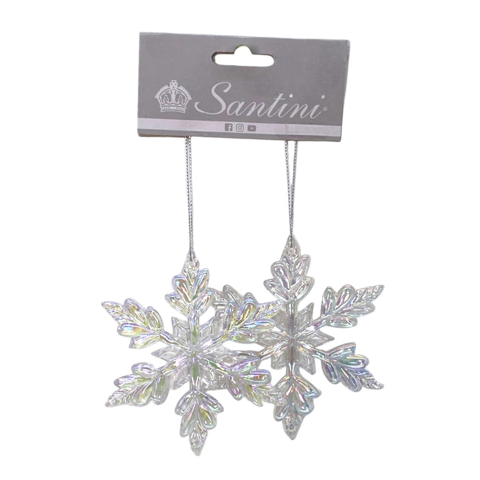 Colgante Santini Copo Nieve Set 2 Piezas Cristal 10.5X9x0.5Cm