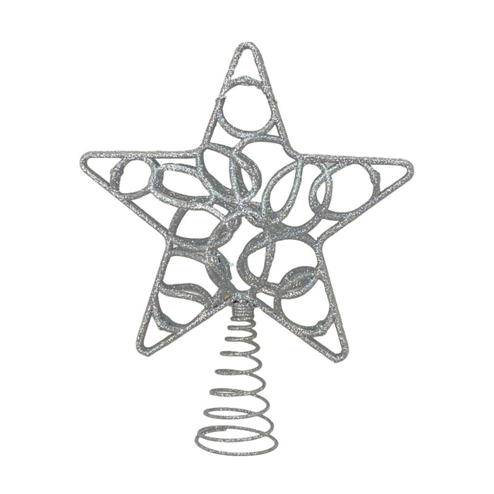 Estrella Santini Para Árbol Plata 23.5X19.5X6cm