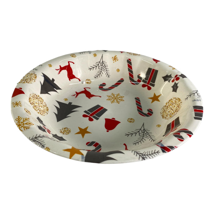 Bowl Santini Navidad Blanco 24.4X24.5X4.5Cm