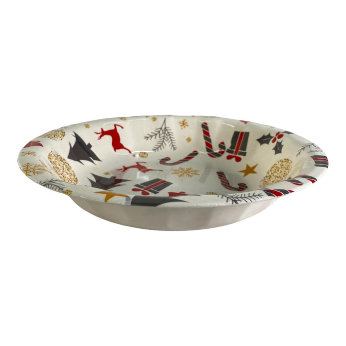 Bowl Santini Navidad Blanco 24.4X24.5X4.5Cm