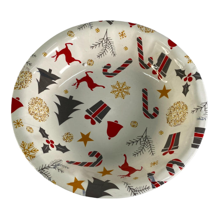 Bowl Santini Navidad Blanco 24.4X24.5X4.5Cm