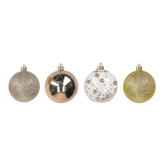 Bolas Navidad Santini Sparkling Gold Set 50 Piezas 6X6x6cm