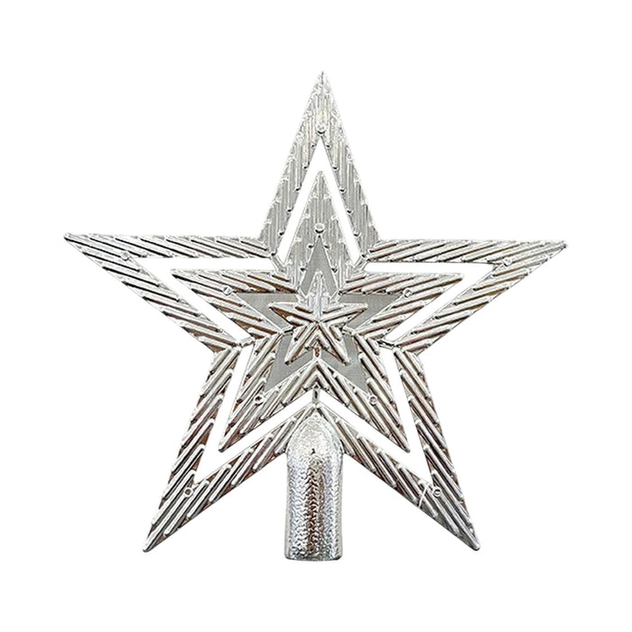 Estrella Santini Para Árbol Plata 14X14.5X1.5 Cm