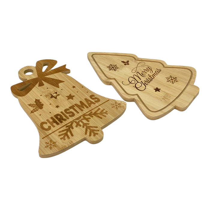 Tabla Para Queso Santini Navidad X 2 Piezas 21.5 X 15.5Cm