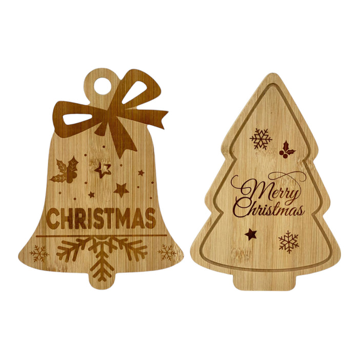 Tabla Para Queso Santini Navidad X 2 Piezas 21.5 X 15.5Cm