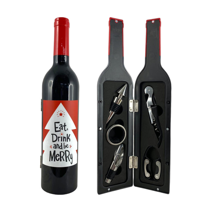 Accesorio Santini Para Vino Eat Drink Merry Set 5Piezas 7.2X7.2X32cm