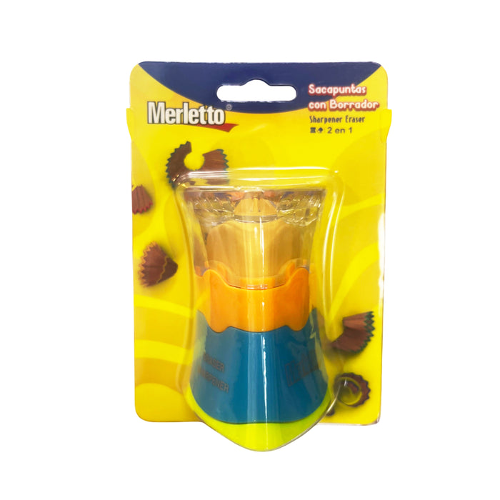 Tajador Merletto Duo Y Borrador 3 En 1