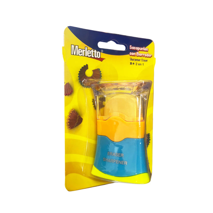 Tajador Merletto Duo Y Borrador 3 En 1