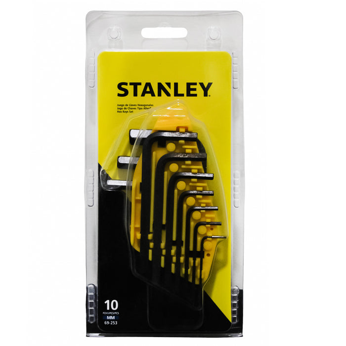 Stanley Juego De Llaves Allen 1.5 10Mm X 10 Piezas