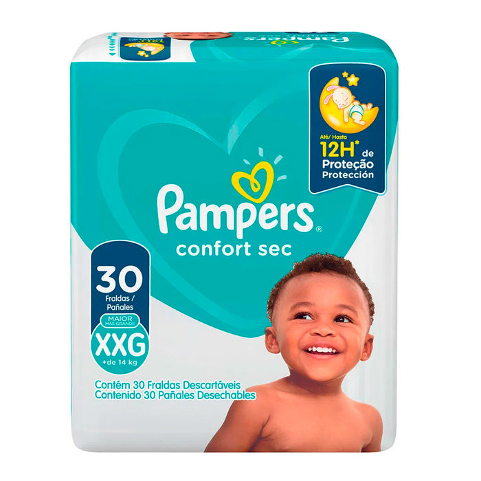 Pampers Confort Sec Talla Xxg Mas De 14Kg X 30 Unidades