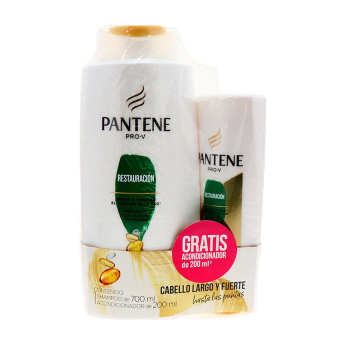 Pantene Pack Restauración Shampoo 700Ml Acondicionador 200Ml