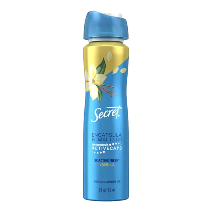 Secret Antitranspirante Spray Vainilla X 150Ml