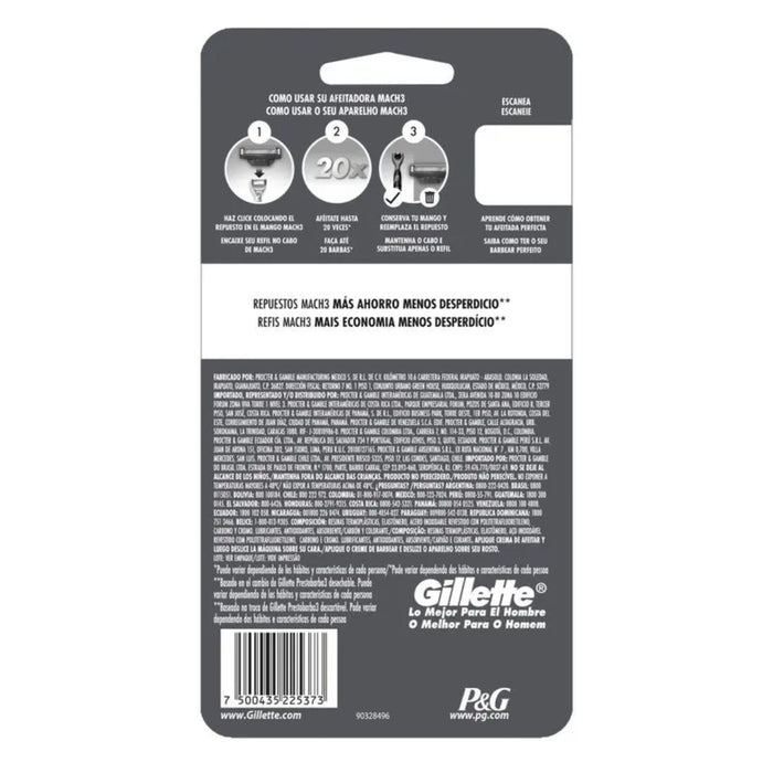 Afeitadora Gillette Mach3 Carbono